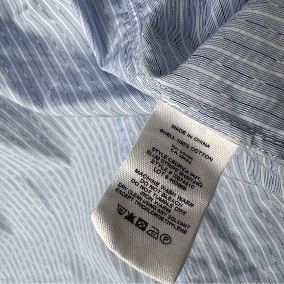 Blue Striped Button-Down - Picture 5 of 6